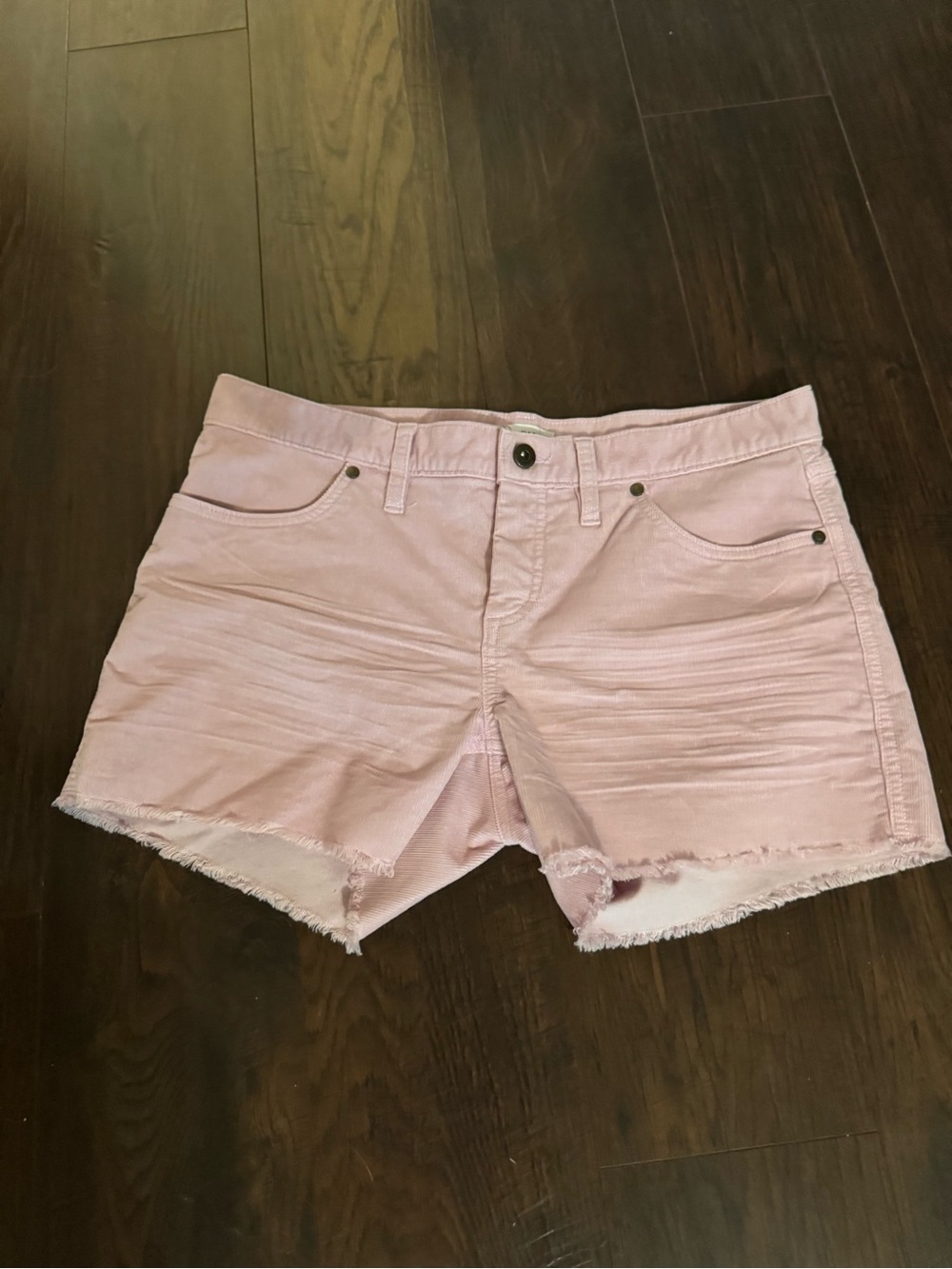 Carve Designs Light Pink Frayed Relaxed boyfriend Shorts